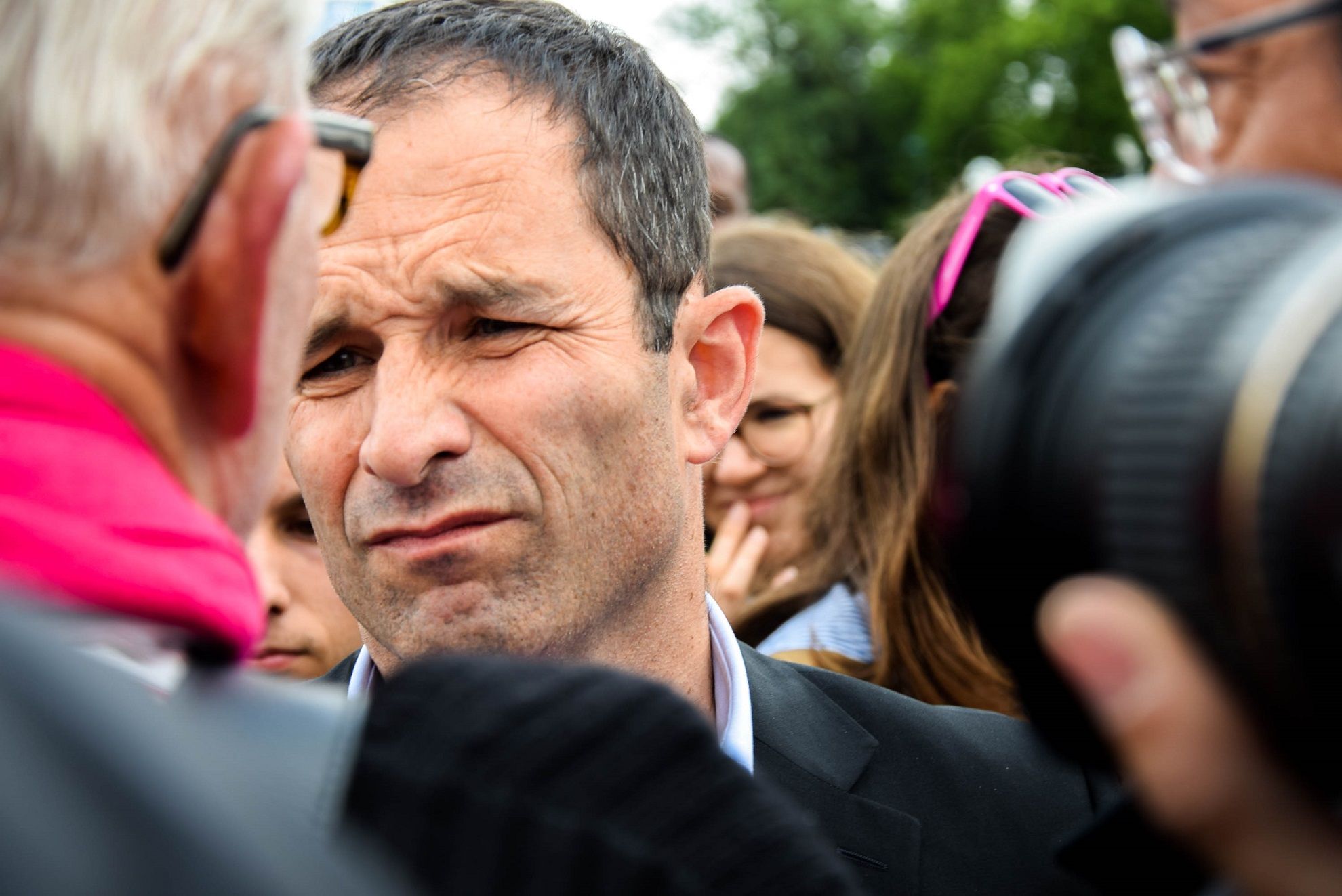 Benoît Hamon à l'inauguration du mouvement du 1er juillet